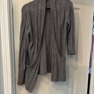 Market & Spruce Gray Cardigan Sweater